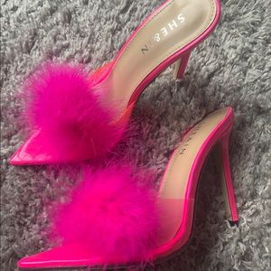 Pink high heels